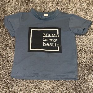 Blue Kids T-Shirt - 'Mama is My Bestie'